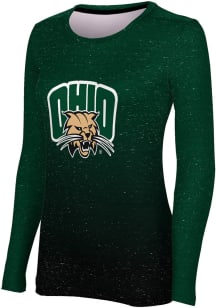 ProSphere Ohio Bobcats Womens Green Ombre LS Tee