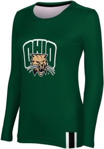 ProSphere Ohio Bobcats Womens Green Solid LS Tee