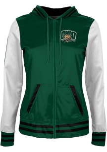 ProSphere Ohio Bobcats Womens Green Letterman Light Weight Jacket