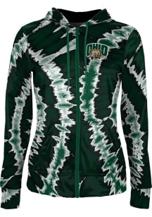 ProSphere Ohio Bobcats Womens Green Tie Dye Light Weight Jacket