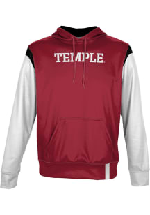 ProSphere Temple Owls Youth Red Tailgate Long Sleeve Hoodie