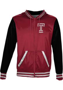 ProSphere Temple Owls Youth Red Letterman Light Weight Jacket