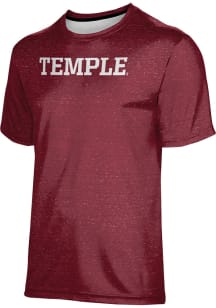 ProSphere Temple Owls Youth Red Heather Short Sleeve T-Shirt