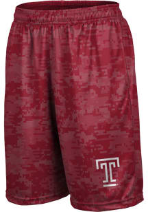 ProSphere Temple Owls Mens Red Digital Shorts