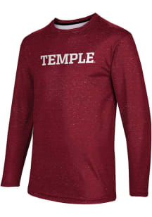ProSphere Temple Owls Red Heather Long Sleeve T Shirt