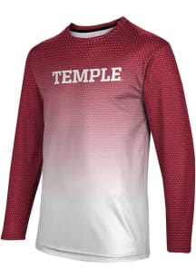 ProSphere Temple Owls Red Zoom Long Sleeve T Shirt