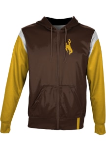 ProSphere Wyoming Cowboys Youth Brown Tailgate Light Weight Jacket