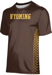 ProSphere Wyoming Cowboys Youth Brown Geometric Short Sleeve T-Shirt