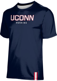 ProSphere UConn Huskies Navy Blue Solid Short Sleeve T Shirt