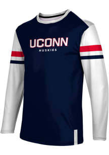 ProSphere UConn Huskies Navy Blue Old School Long Sleeve T Shirt