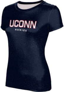 ProSphere UConn Huskies Womens Navy Blue Heather Short Sleeve T-Shirt