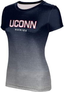 ProSphere UConn Huskies Womens Navy Blue Ombre Short Sleeve T-Shirt