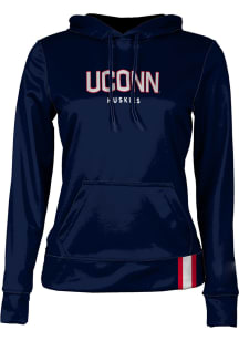 ProSphere UConn Huskies Womens Navy Blue Solid Hooded Sweatshirt