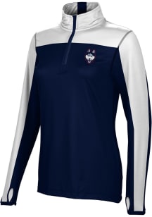 ProSphere UConn Huskies Womens Navy Blue Sharp 1/4 Zip Pullover