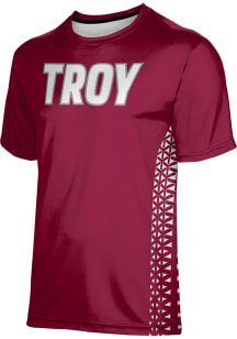 ProSphere Troy Trojans Red Geometric Short Sleeve T Shirt