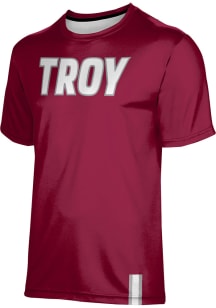 ProSphere Troy Trojans Red Solid Short Sleeve T Shirt