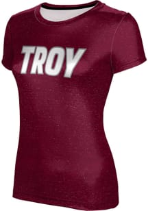 ProSphere Troy Trojans Womens Red Heather Short Sleeve T-Shirt
