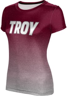 ProSphere Troy Trojans Womens Red Ombre Short Sleeve T-Shirt