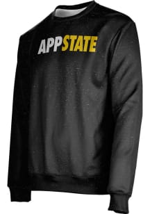 ProSphere Appalachian State Mountaineers Mens Black Heather Long Sleeve Crew Sweatshirt