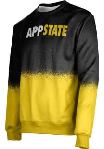 ProSphere Appalachian State Mountaineers Mens Black Spray Long Sleeve Crew Sweatshirt