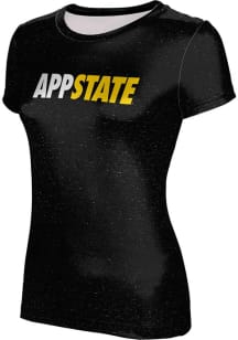 ProSphere Appalachian State Mountaineers Womens Black Heather Short Sleeve T-Shirt