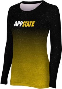 ProSphere Appalachian State Mountaineers Womens Black Ombre LS Tee