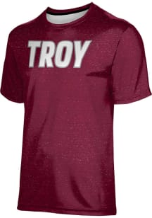ProSphere Troy Trojans Youth Red Heather Short Sleeve T-Shirt