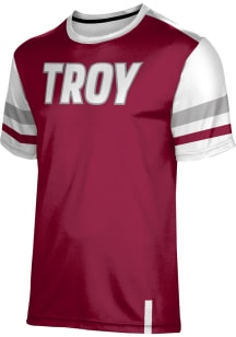 ProSphere Troy Trojans Youth Red Old School Short Sleeve T-Shirt
