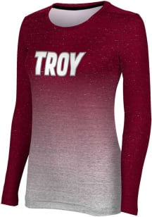 ProSphere Troy Trojans Womens Red Ombre LS Tee