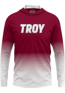 ProSphere Troy Trojans Mens Red Hex Pro Long Sleeve Hoodie