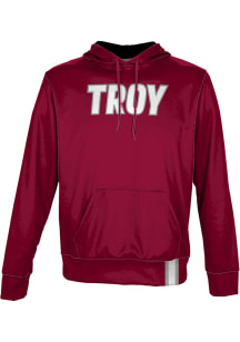 ProSphere Troy Trojans Mens Red Solid Long Sleeve Hoodie