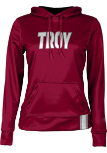 ProSphere Troy Trojans Womens Red Solid Hooded Sweatshirt