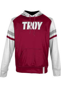 ProSphere Troy Trojans Youth Red Old School Long Sleeve Hoodie