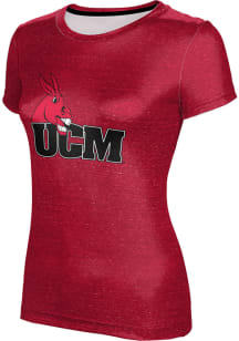 ProSphere Central Missouri Mules Womens Red Heather Short Sleeve T-Shirt