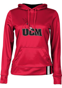 ProSphere Central Missouri Mules Womens Red Solid Hooded Sweatshirt