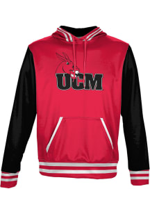 ProSphere Central Missouri Mules Youth Red Letterman Long Sleeve Hoodie