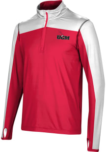 ProSphere Central Missouri Mules Mens Red Sharp Long Sleeve 1/4 Zip Pullover