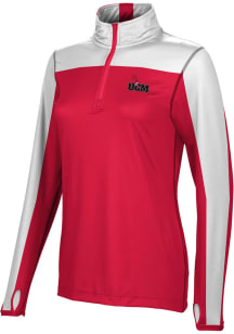 ProSphere Central Missouri Mules Womens Red Sharp 1/4 Zip Pullover