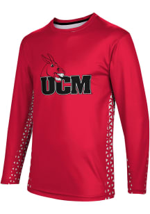 ProSphere Central Missouri Mules Red Geometric Long Sleeve T Shirt