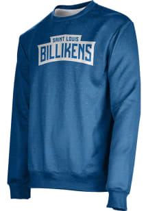 ProSphere Saint Louis Billikens Mens Blue Heather Long Sleeve Crew Sweatshirt
