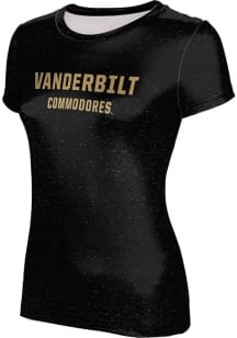 ProSphere Vanderbilt Commodores Womens Black Heather Short Sleeve T-Shirt