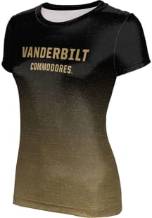 ProSphere Vanderbilt Commodores Womens Black Ombre Short Sleeve T-Shirt