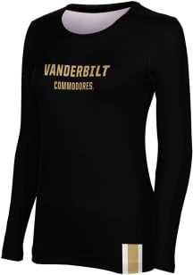 ProSphere Vanderbilt Commodores Womens Black Solid LS Tee