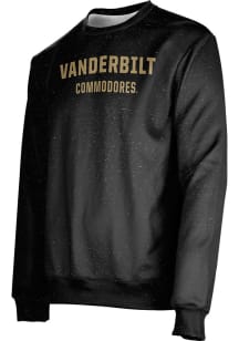 ProSphere Vanderbilt Commodores Mens Black Heather Long Sleeve Crew Sweatshirt