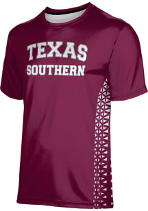 ProSphere Texas Southern Tigers Maroon Geometric Short Sleeve T Shirt