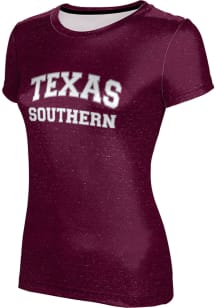 ProSphere Texas Southern Tigers Womens Maroon Heather Short Sleeve T-Shirt