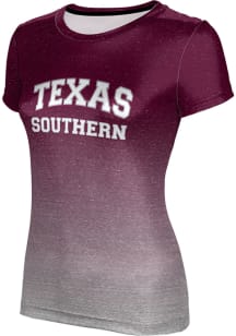 ProSphere Texas Southern Tigers Womens Maroon Ombre Short Sleeve T-Shirt