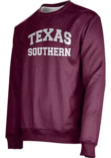 ProSphere Texas Southern Tigers Mens Maroon Heather Long Sleeve Crew Sweatshirt