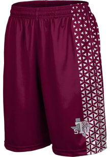 ProSphere Texas Southern Tigers Mens Maroon Geometric Shorts