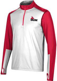 ProSphere Central Missouri Mules Mens Red Counter Long Sleeve 1/4 Zip Pullover